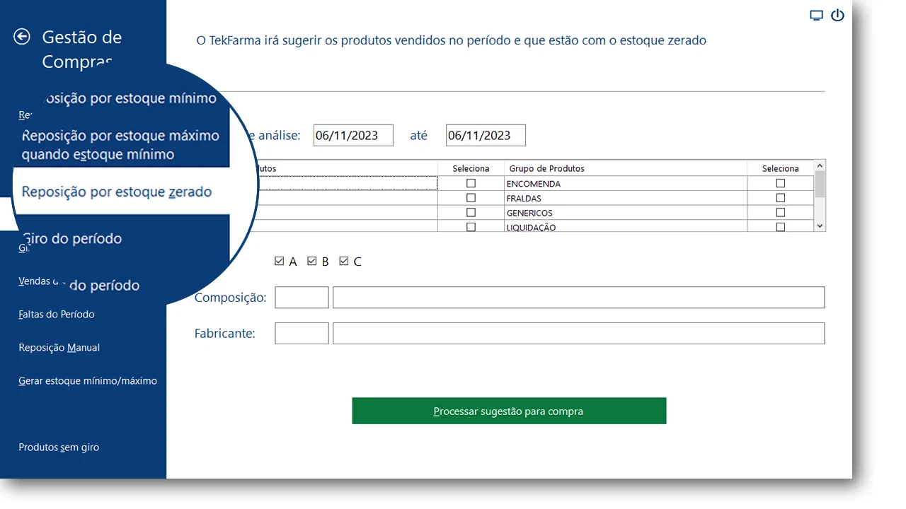 TekFarma - Reposição de estoque inteligente
